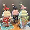 Summer Heat-Resistant Cute Straw Water Cup for Adults and Kids - Portable & Stylish