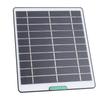 5W Solar Panel Charger Solar Charger with Type C Port for Security Camera Doorbell Outdoor Indoor Use Black
