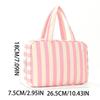 Large Capacity Travel Wash Handbag Striped Make Up Bag Travel Storage Bag  Space Saving