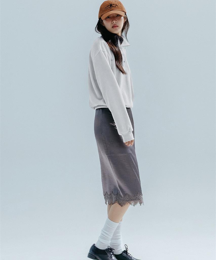 ANNEHEARTS Color Block Pk Sweatshirt_Ivory