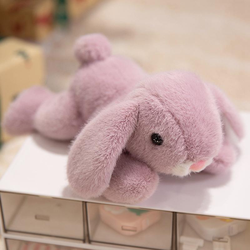 Fragrant long-eared rabbit cute animal palm treasure plush toy doll doll soothes sleep to accompany study and work