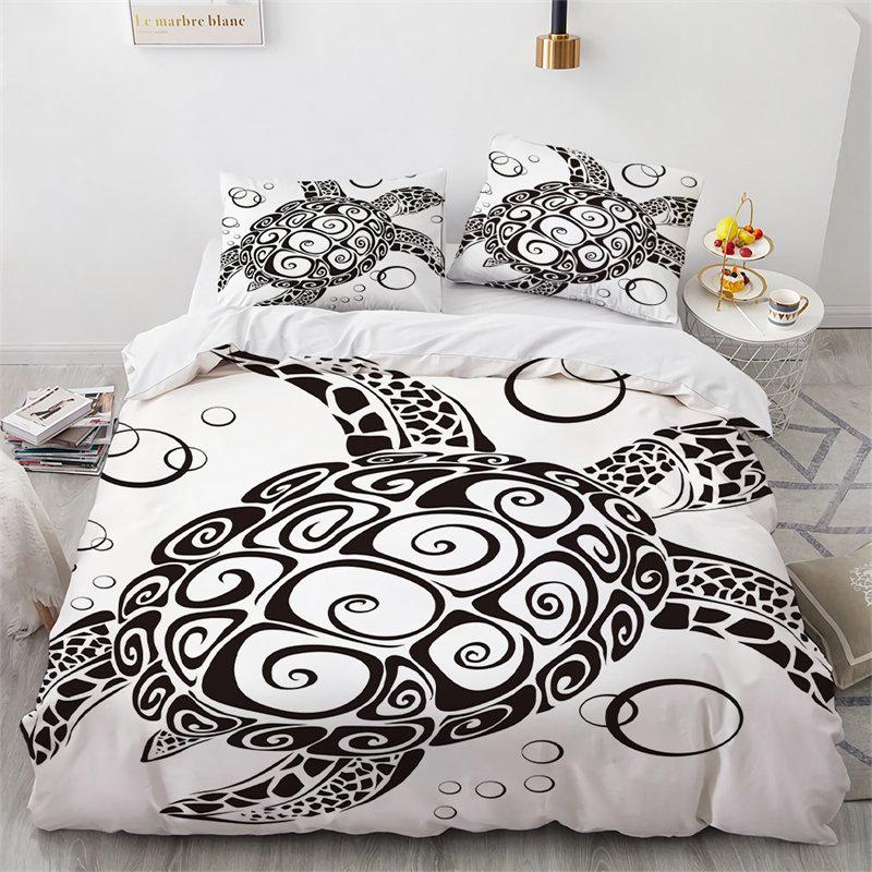 Comforter Sea Turtle Marine Life Theme Bedding Set Cute Sea Animals Ocean Octopus Comforter S For Kids Decor