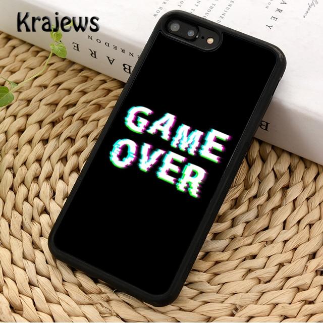 

Neon Game Over Pixel For iPhone 17 Air 16 Phone Case Cover 15 14 plus 12 13 pro max coque Shell Fundas iPhone 17pro