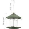 Circular Habitat Hanging Bird Feeder Sure-Lock Cover Bird Food Container  Bird Watching