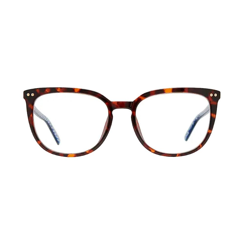 Ochelari de citit pătrați Kate Spade Ks Albi BB 086 2.00 pentru femei, 52 mm, havana închisă