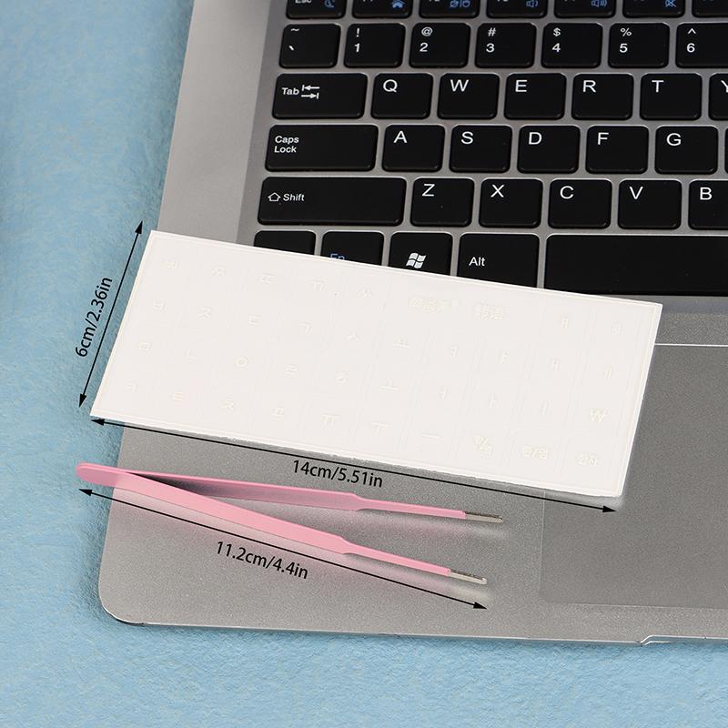 Korean Language Tear-Off Film Keyboard Sticker Desktop Laptop Key Sticker Single Film Universal Transparent Engraving Sticker
