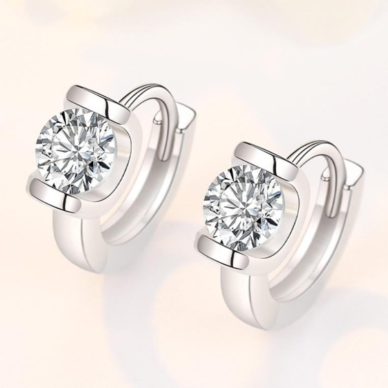 925 Sterling Silver stud Earrings High quality for Women Fashion Jewelry Long Earrings Gifts Wedding Engagement Party cute