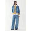 STUDIO TOMBOY Button Detail Denim Hoodie Jumper 9106313001