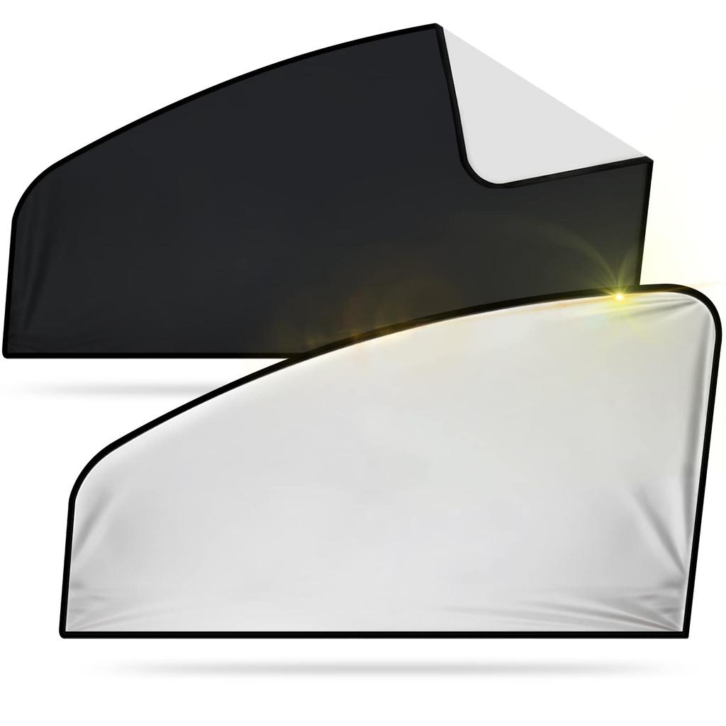 WD&CD Car Curtains, Set of 2, Magnet, Light Blocking, Easy Car Curtain, UV Protection,