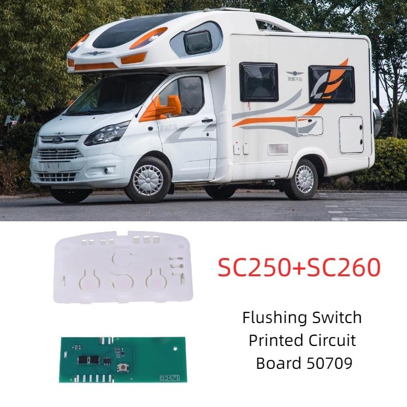 Per Thetford WC a Cassetta SC250 C250 C260 Interruttore di Scarico Scheda Elettronica 50709 Accessori Camper