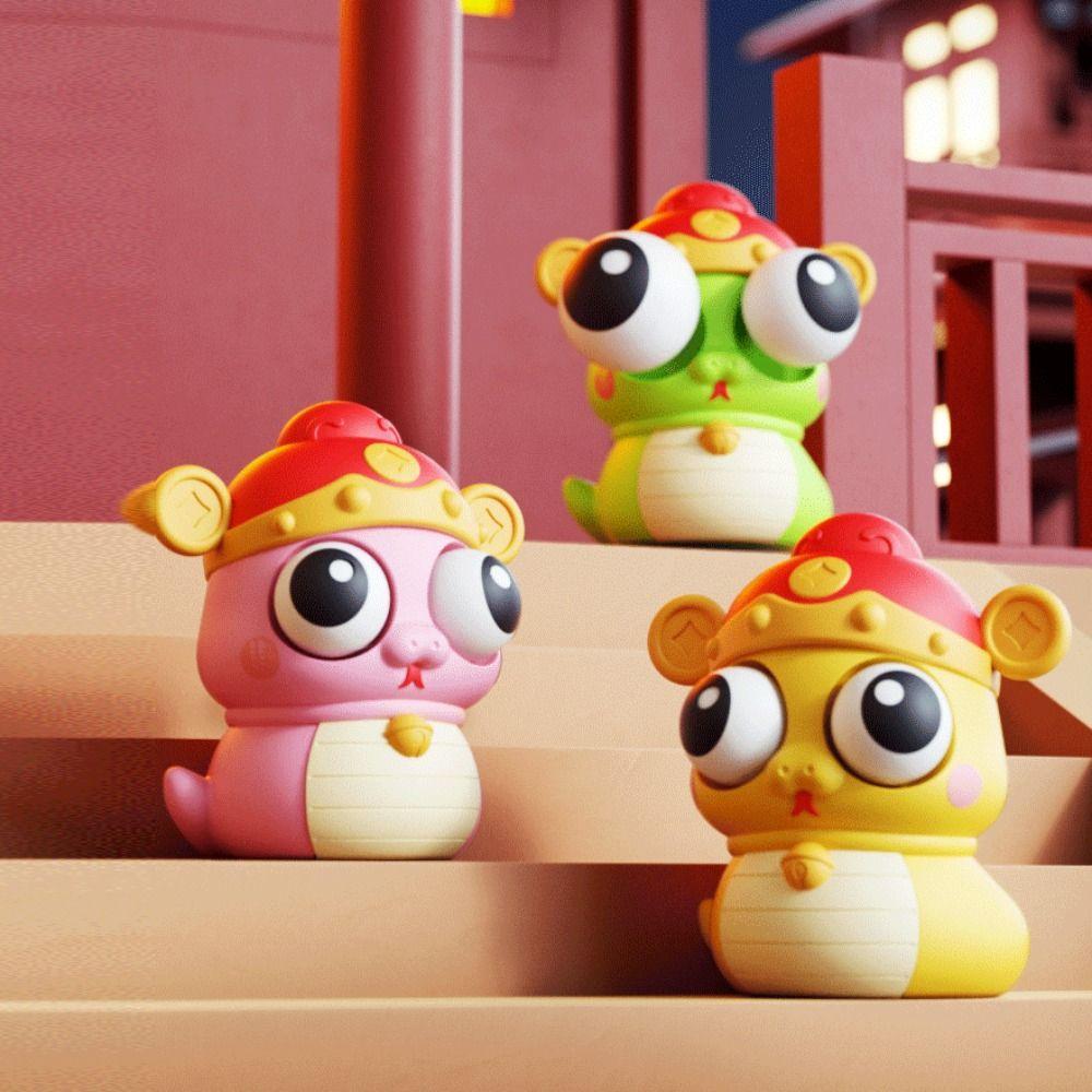 

Funny Pop Eyes Toy Chinese Year of the Snake Cartoon Toy Creative Interactive Toy Students Cyan