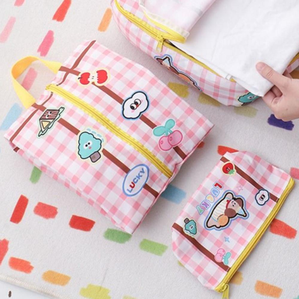 5Pcs/set Cartoon Makeup Travel Bag Large Capacity Cosmetic Organizer  Travel Accessories