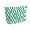 Crochet Makeup Bag Checkered Toiletry Bag Cosmetic Bag Versatile Storage Bag for Brush Lipstick Stationery Personal Care