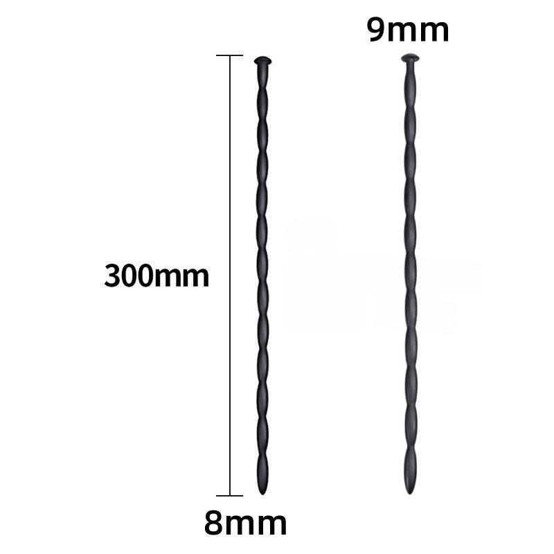 Urethral Dilator Plug Soft Flexible Silicone Wave Texture Male Urethral Stimulation Stick