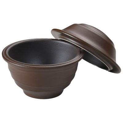 Toceram Imomaru Small Heat Resistant Pottery Microwave Safe Made In Japan Diameter X Height 12cm X Depth 507g Dark Brown 13.6cm 6.5cm Approx.