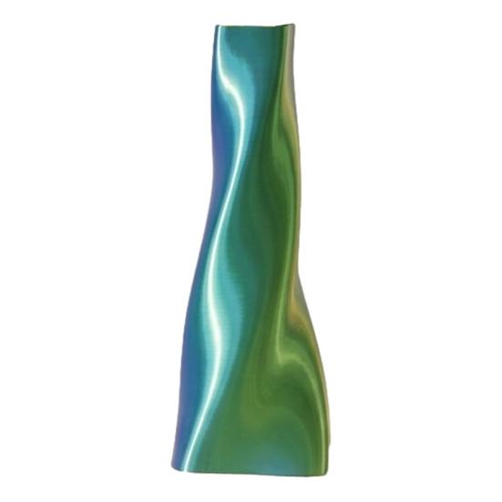 Modern 3D Printed Vase, Decorative Spiral Vase, Irregular Shape Flower Vase for Living Room, Shelf, Wedding & Dining Table Centerpiece