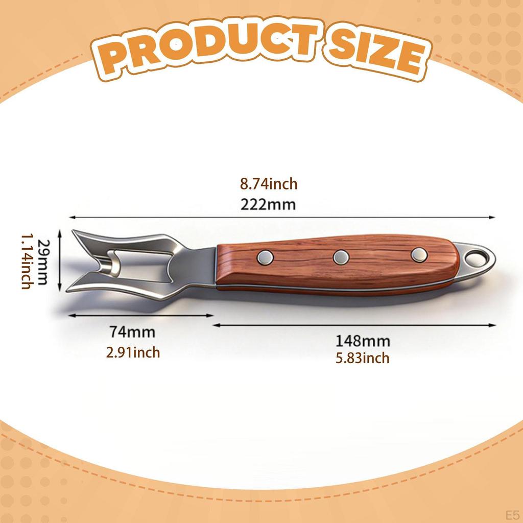 Fruit Corer, Cleaning Utensil, Portable, Stainless Steel, Hand Tool for Coring Fruit, Ideal