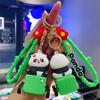 Cute Cartoon Pull Back Car Panda Keychain Bag Pendant Children's Toy Doll Machine Exquisite Small Gifts