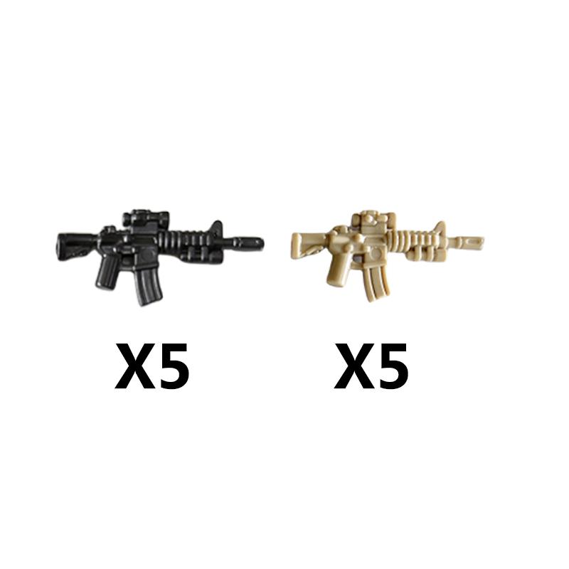 Vojáci Figurky Zbraně Stavebnice Pistole Poposha MP40 Puška AK74 Raketomet Kulka Plamenomet Hračky Dárek T051