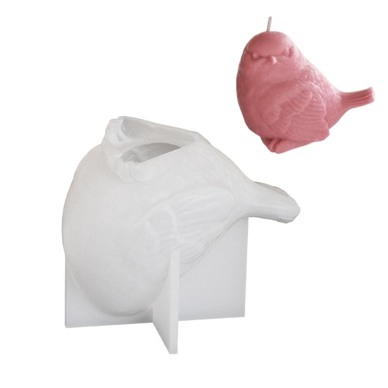 

Sturdy Silicone Mold To Craft 3D Bird Ornaments Portable Accessory for Candle Making and Plaster Craft Supplies