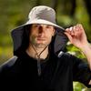 1pc Men's Sun Protection Fishing Hat with Face Cover - UV Shield for Summer & Mountaineering