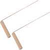 Dowsing Rods & Pendulum Divination Kit Set of 2 Real Copper L Rods, Quartz Pendulum, & Wooden Answer Board Spirit Rods To Find Water, Lost Objects