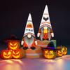 Halloween Gnome Pumpkin Bat Faceless Doll Decorations 2pcs Mr and Mrs Scandinavian Tomtes Table Ornament Tiered Tray