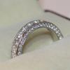 Milan Girl Schlichter Ring für Hochzeitsfeiern, bunter kubischer Zirkonia, Jahrestagsgeschenk, Heiratsantragsring, ewiger klassischer Temperamentschmuck