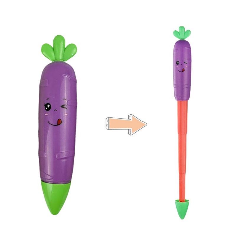 Stretchable Carrot Sword Toy For Kids Realistic 3d Gravity Knife Anti-stress Plaything
