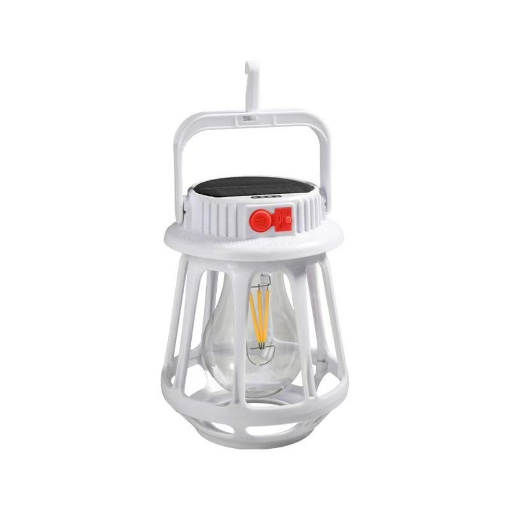 LED Light Solar Powered Light Ultra Bright IP55 Waterproof Rechargeable Light Handheld Design Multi Functional Camping Light