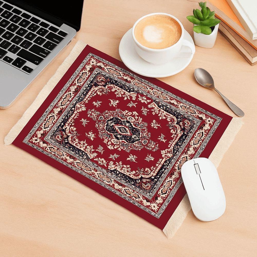 Exquisites Druck Mauspad Persisch Computertischmatte Retro Quaste Mauspad Büro