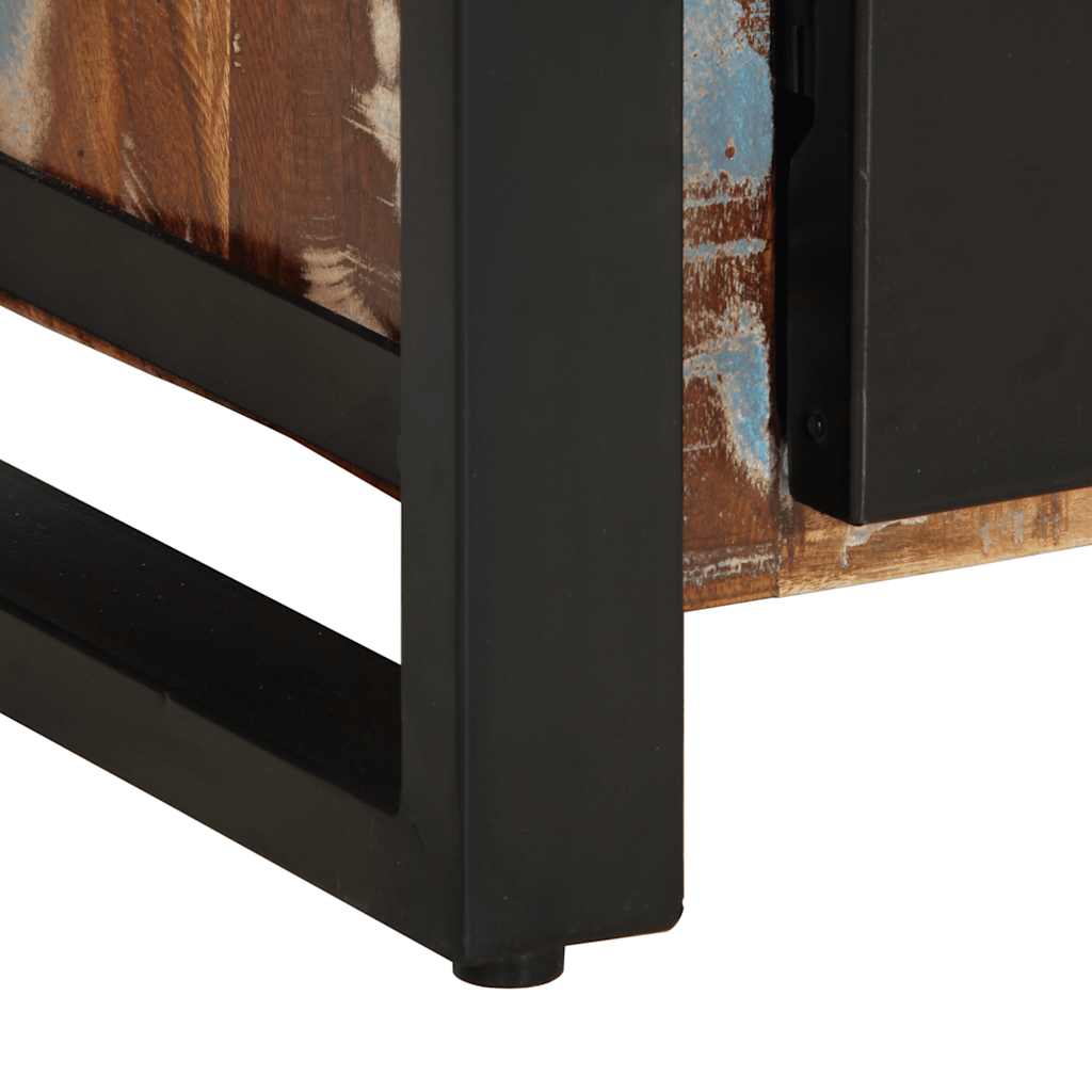 Sideboard Multicolored 55 X 35 X 70 Cm Solid Reclaimed Wood