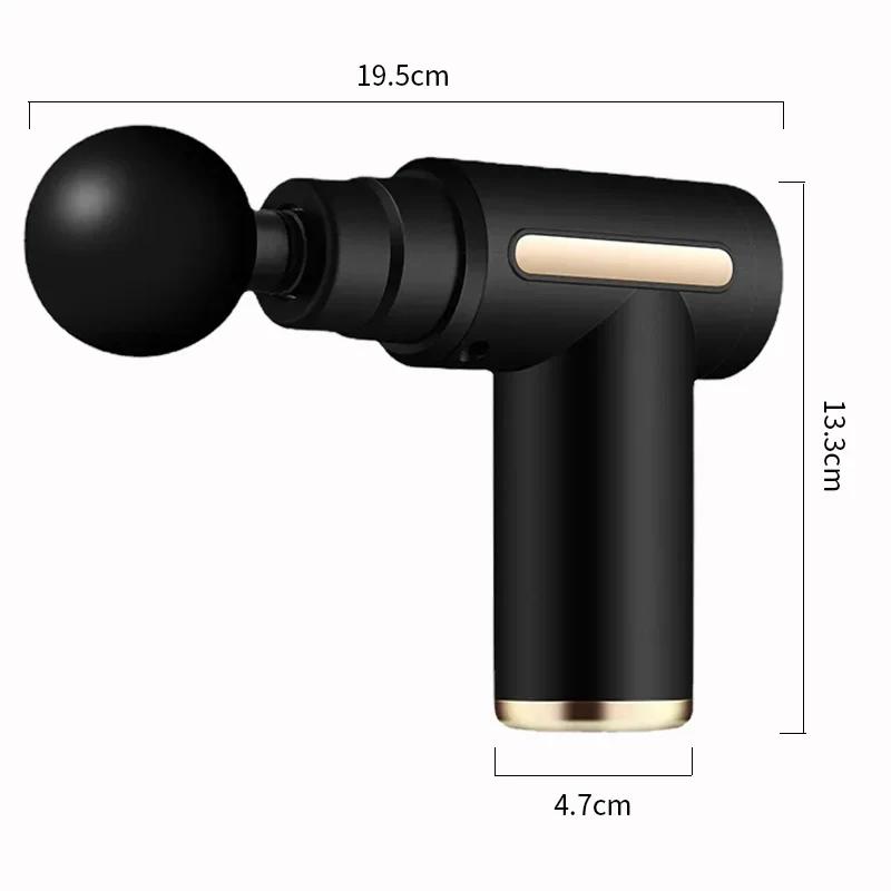 New Portable Fascia Massage Gun Deep Tissue Mini Neck Foot Massage Gun Lightweight Adjustable Speed Whole Body Massage Equipment