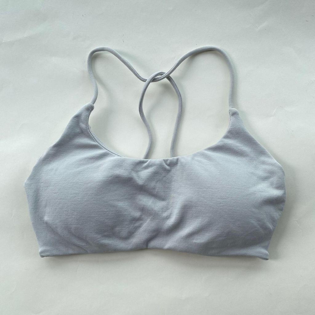 DFYNE Sport-BH mit gekreuztem Rücken und nahtlosem Design: Hochelastische Matte Nylon Yoga Weste für Damen