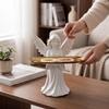 Angel Statue with Tray Angelic Figure Sculpture Decorative Decor for Vanity, Dresser,