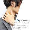 [Fe-fe] fe-fe x phiten [Special Edition] Phiten Slim Blue Line Titanium Ring, Sizes 14-20 (Size 18), Simple Sports Jewelry