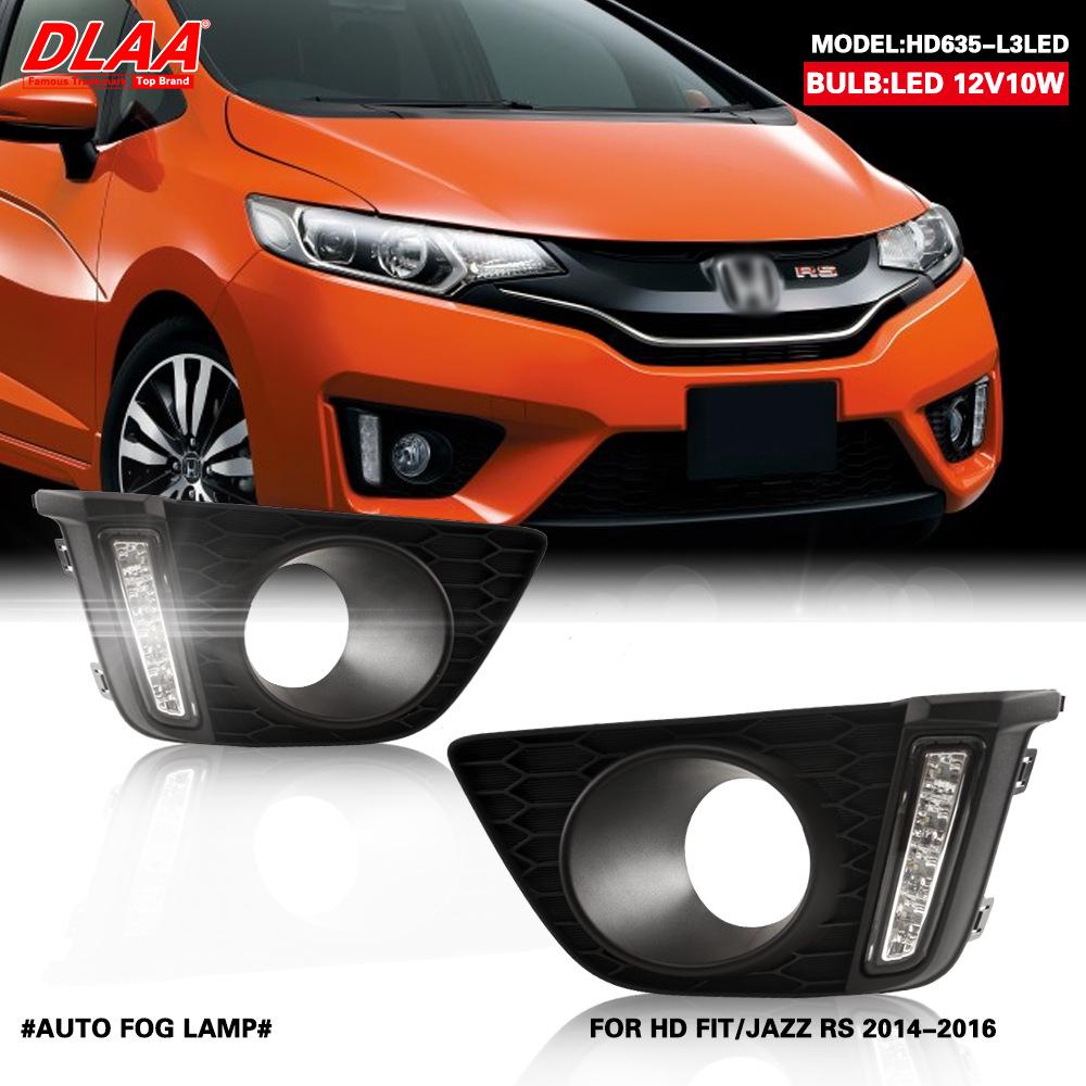 Honda Fit 14-16 Front Fog Light Assembly GK5 Bumper Anti-collision Set