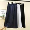 Women's High Waist Summer A-Line Maxi Skirt - Solid Color, Loose Fit