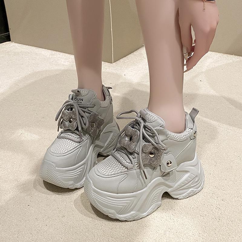 2025 Women's Thick-Soled Height-Enhancing Casual Sneakers – Spring/Autumn Fashion