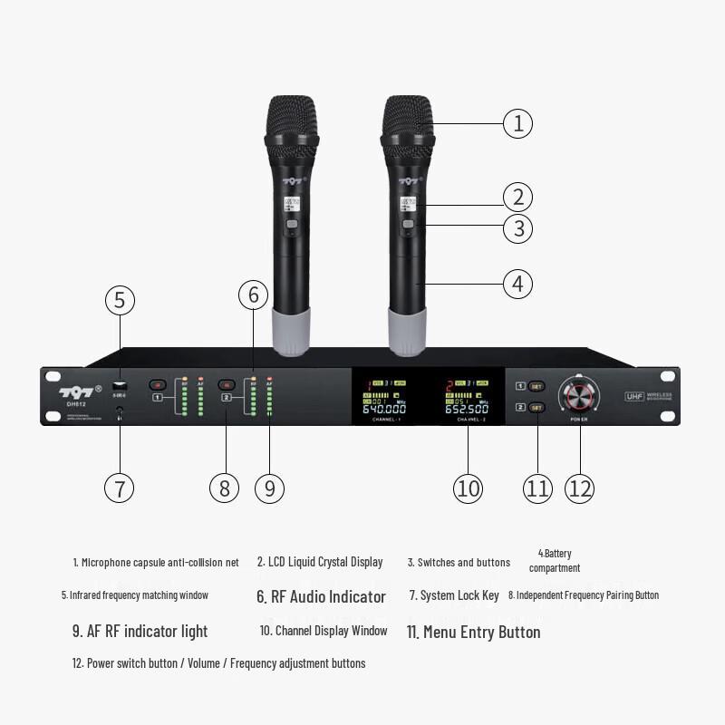 797audio DH612 Wireless Conference Microphone System (CN version)