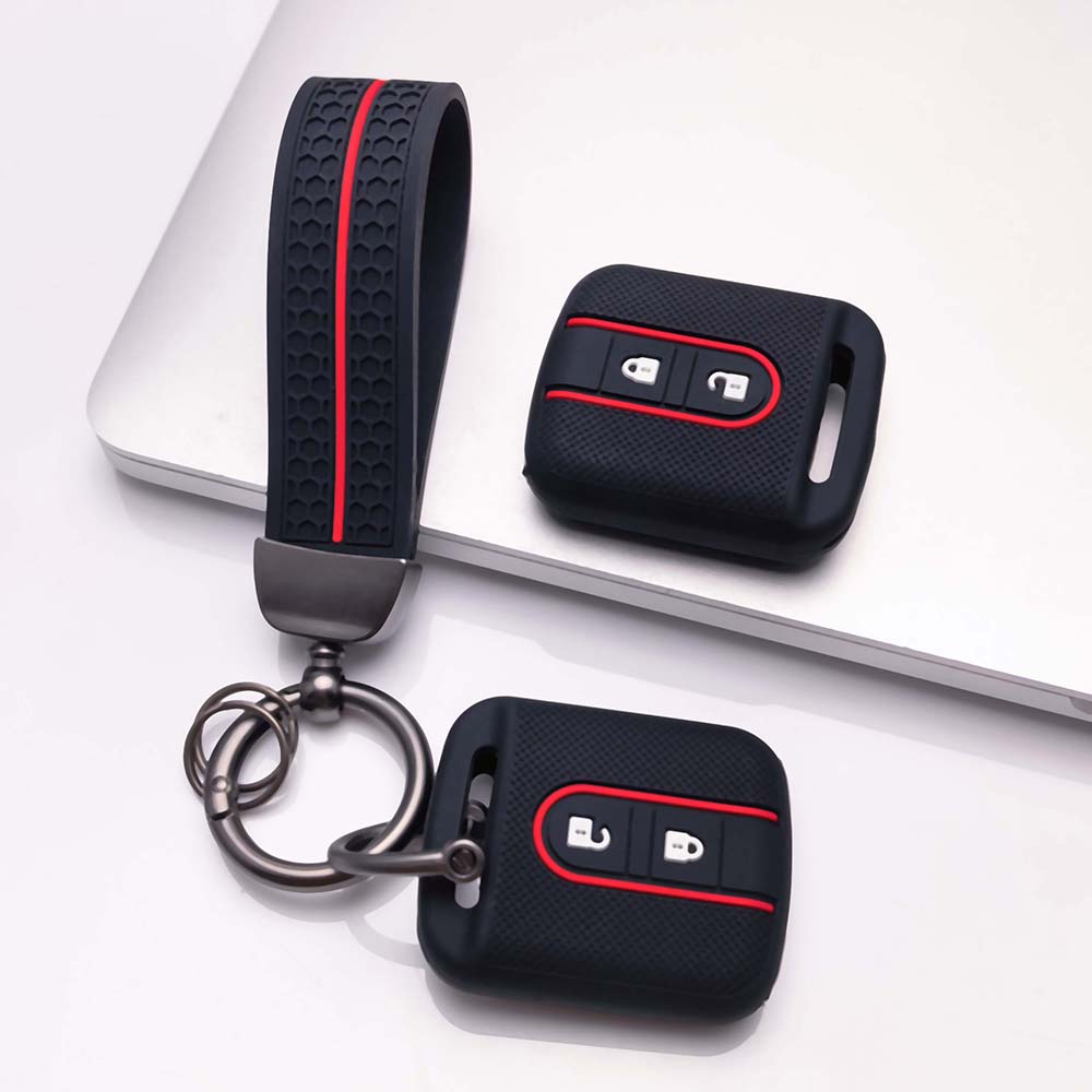 Key Cover for Nissan sunny tiida livina sylphy classic trail t30 with Keychain Anti-Scratch Guard Shockproof Protection Soft Grip Texture