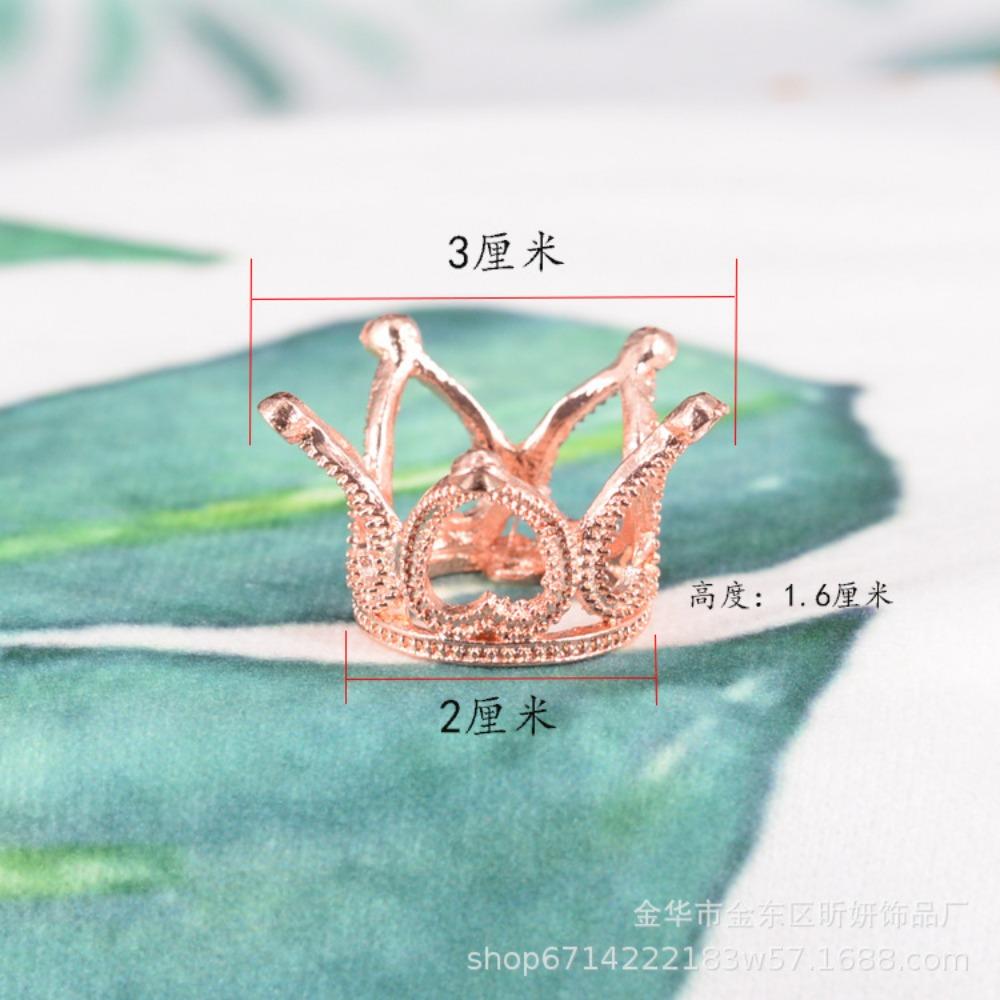 Alloy Heart Shaped Small Crown Headdress Factory Self-Selling Flower Cake Accessories Diy Exquisite Makeup Alloy Small Crown