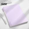 Study Supplies for Classroom A5 Spiral Notebook, Lined /Horizontal Grid/Blank Inner Page, Multifunctional Writing Pad Morandi Solid Color Cover