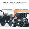 Waterproof Motorcycle Handlebar Phone Charger Adapter with Dual USB 5V/2.1A Ports,Cigarette Lighter Socket,Battery Voltmeter and Power Switch