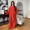 Cross-border European and American Women's Clothing Spring and Autumn New Long-sleeved Loose Long Skirt Waist Pullover Pants Set