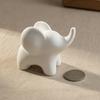 Mini Elephant Figurine, Minimalist 3D Printed Elephant Statue, Good Luck Elephant Collectible Ornament for Modern Home, Office Decor