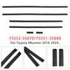 Artudatech 6PCS Roof Drip Molding Weatherstrip 75552-35070 75551-35080 For Toyota 4Runner 2010-     2024