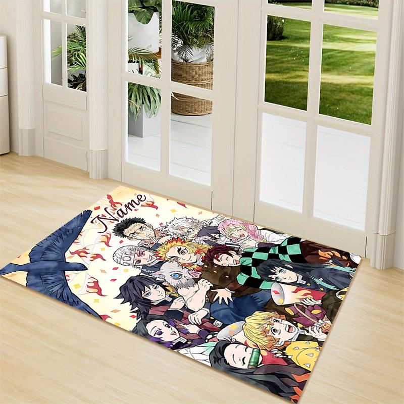 Custom Name Dragon Warrior's Dawn Carpet Rug Customizable Soft Washable Anti-Slip Home Living Room Sofa Mats Personalized Rug. 0909145