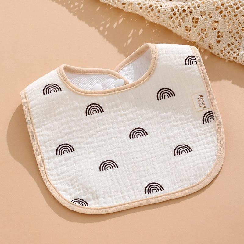 Pure Cotton Waterproof Baby Bibs for Boys - Newborn Feeding Drool Bibs