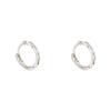 South Korean Elegant Zircon Hoop Earrings - Trendy, Versatile Plain Hoops with Love Design